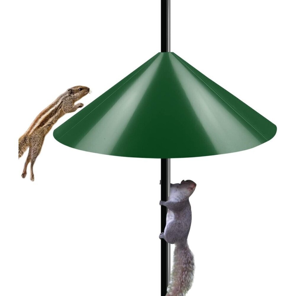 Squirrel Baffle Pole Mount 19 Inch Wide Bird Feeder Guard